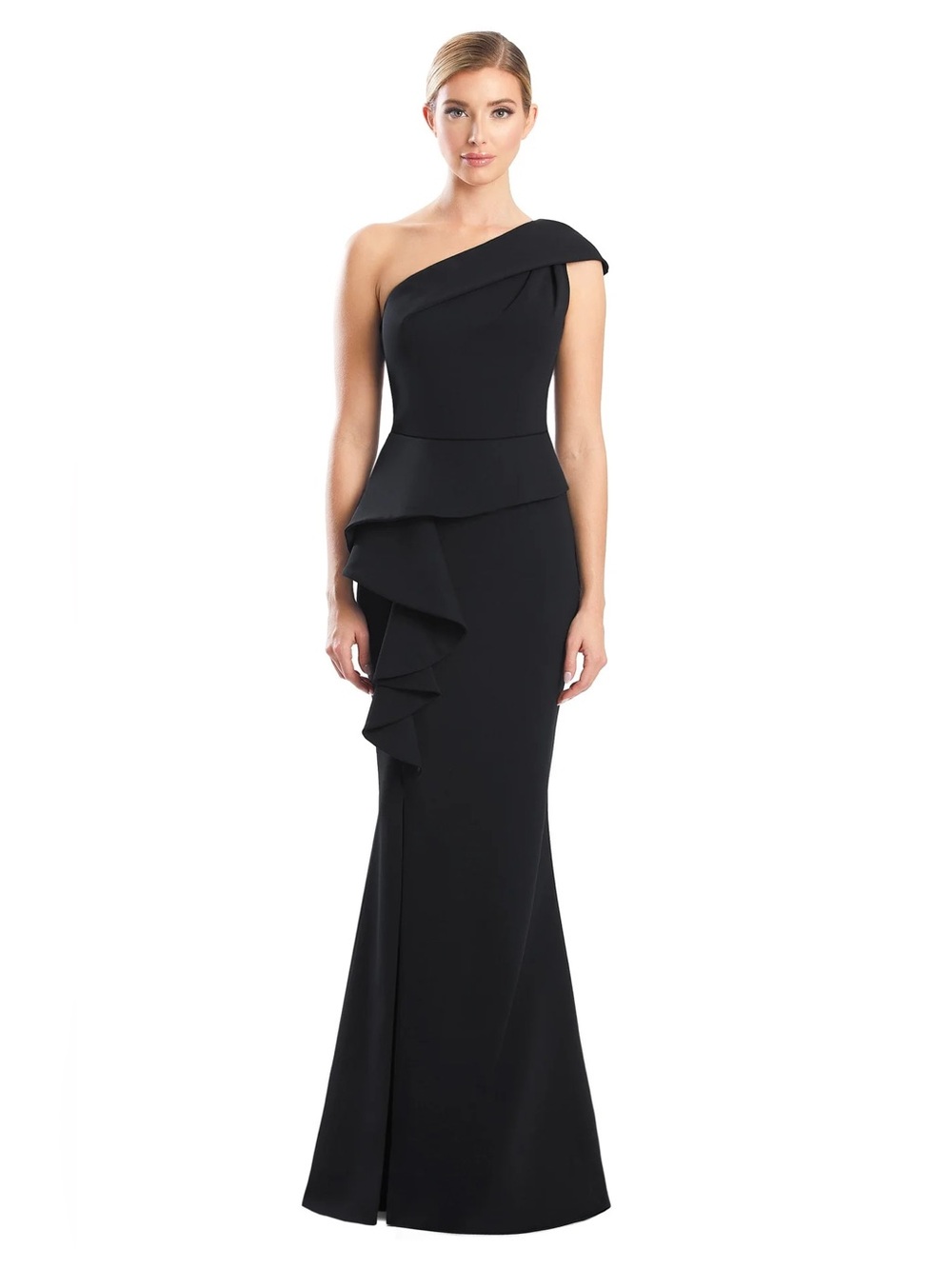 Alexander by Daymor One-Shoulder Black Evening Gown - Style 1781S23
